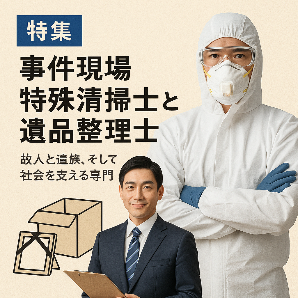 事件現場特殊清掃士と遺品整理士とは？